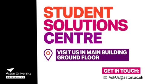 Student Solutions Centre logo and contact info