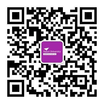 WeChat QR Code ID is Aston_University
