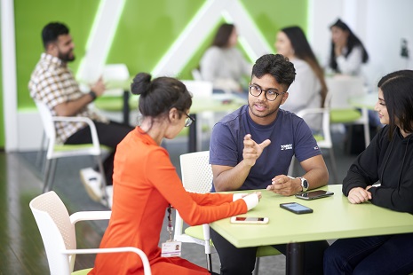Students chatting