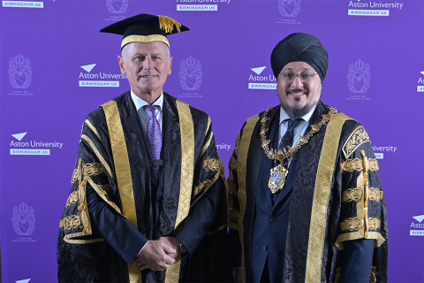 Vice Chancellor and Chancellor at Graduation